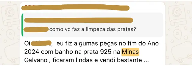 Print de depoimento de cliente no WhatsApp, 10 de 22