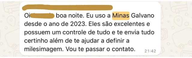 Print de depoimento de cliente no WhatsApp, 12 de 22