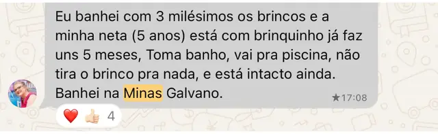 Print de depoimento de cliente no WhatsApp, 22 de 22